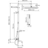 Душевой комплект с термостатическим смесителем WASSERKRAFT THERMO SK18801CH